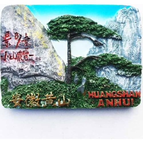 China Huangshan Yingkesong three-dimensional scenery tourist souvenirs magnetic stickers refrigerator stickers