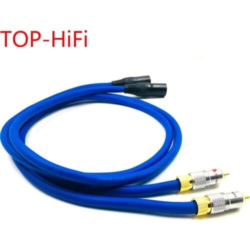 TOP-HiFi Pair Nakamichi 2 RCA to 2 XLR Balacned Audio Cable RCA Male to XLR Male Interconnect Cable with CARDAS ClearLight