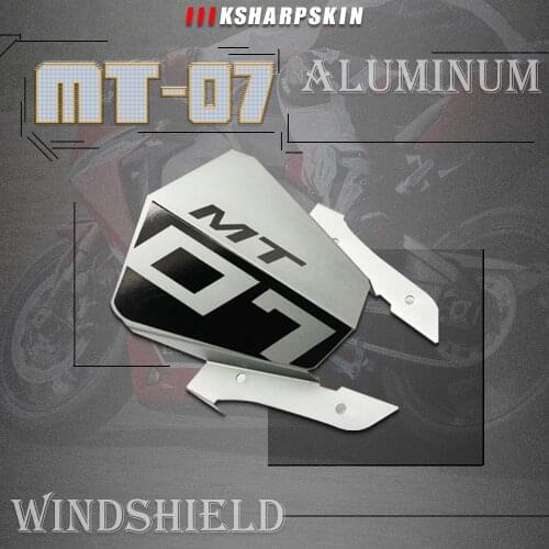 Mtorcycle For Yamaha MT-07 2013-2015 mt07 MT 07 2013 2014 2015 Aluminum Motorbike Windshield Personality windshield