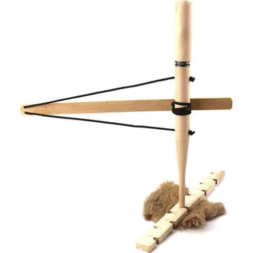 Newly Bow Drill Kit Fire Primitive Wood Survival Practice Friction Fire