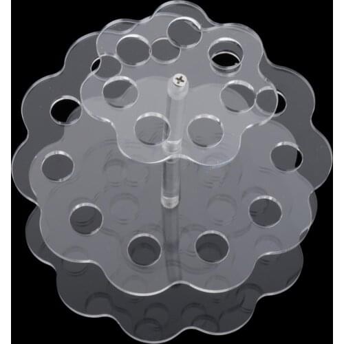 Clear 18 Bottles 2 Level 360 & Deg; Rotating Essential Oil Spinning Rack