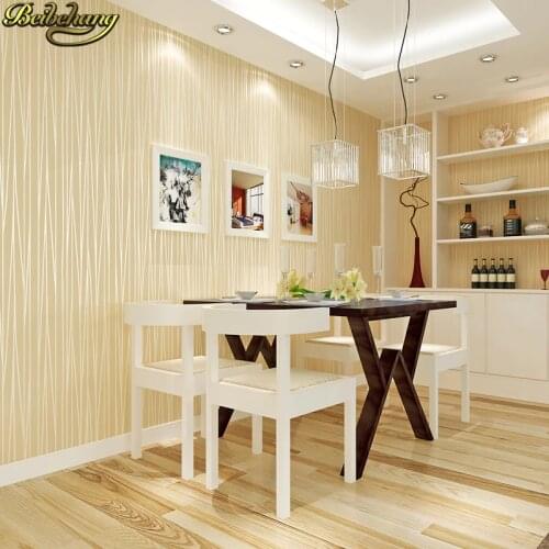 Beibehang 53X300cm Stripe self adhesive non-woven wallpaper for living room decoration Wall paper Roll for Living Room Bedroom