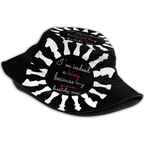 Chess Couple Quote King And Queen Unisex Fisherman Hats Cap Chess Chess Quotes Chess Quote Couple Husband Wife Lover Boyfriend