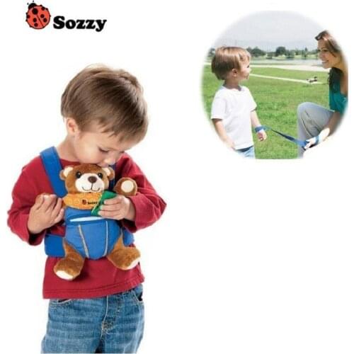 Sozzy Safety Backpack Rope Animal Toddler Walking Safety Kids Safety Anti-lost Walking Harness Backpack Belt Lion Elephant