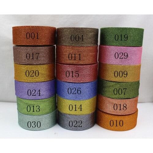 1-1／2” Glitter Velvet Ribbon Craft Hair Bow Decoration,25yards holiday gift wrapping decoration ribbon,20522-14