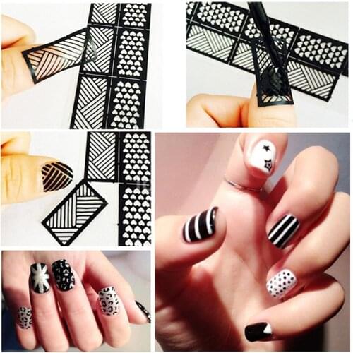 Hollowed Out Sticker Nail Painting Template Hollowed Out Diy Decal Nail Sticker Beautiful Sticker For Gifts