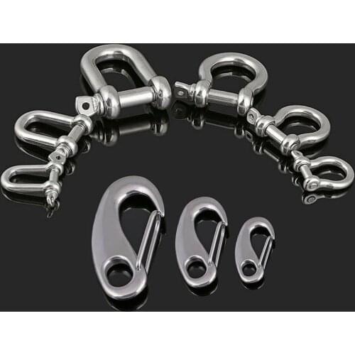 Anchor Shackle Screw Pin Rigging Screws 304 Stainless Steel For Outdoor Camping Marine Boat Survival Rope M4-M100