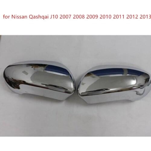 2PCS ABS Chrome Rearview Side Door Mirrors Cover Trim Car styling for Nissan Qashqai J10 2007 2008 2009 2010 2011 2012 2013