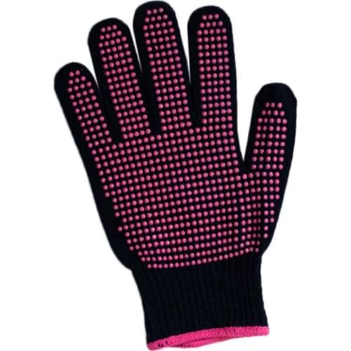 300 Centigrade Heat Resistant BBQ Gloves Cotton Silicone Non-Slip Hair Styling M6CD