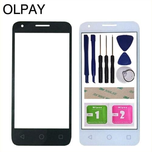 4.5" Front Outer Glass Touch Lens For Alcatel One Touch Pixi 3 4.5 4027D 4027X 5017 5017E OT4027 4027 VF795 Speed 6 Panel