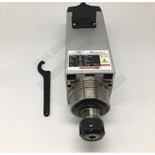6 KW Spindle CNC Router Spindle Motor P4 Bearings 380V 220V Air Cooled Spindle 300HZ ER32 Motor Spindle for CNC Milling Machine