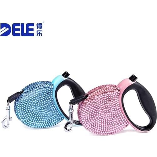 Dele 3M Automatic Retractable Dog Leash for Dogs Pet Accessories Supplies Set Auger Roulette Leash Rope with Reflective Tape