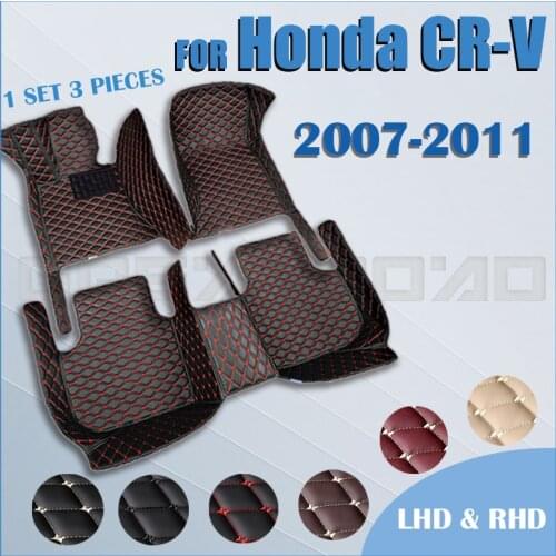 Car floor mats for Honda CRV 2007 2008 2009 2010 2011 Custom auto foot Pads automobile carpet cover
