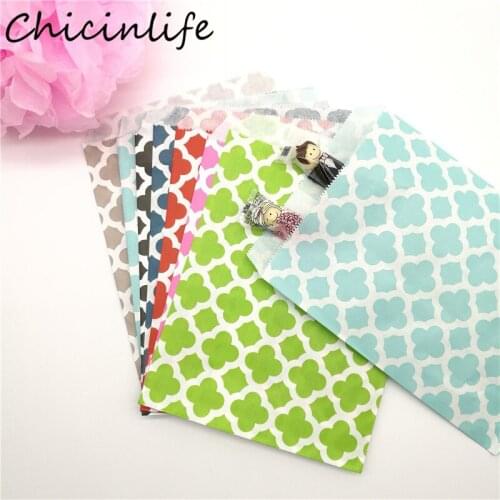 Chicinlife 25Pcs Kraft Paper Bags Candy Box Gift Popcorn Food Packaging Bag Baby Shower Wedding Birthday Party Favors Supplies