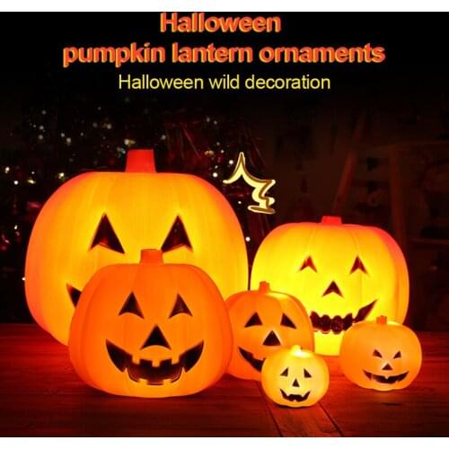 Halloween Decoration Props Voice-activated Luminous Pumpkin Lantern Halloween Decoration Ornaments Pumpkin Lantern Dropshipping