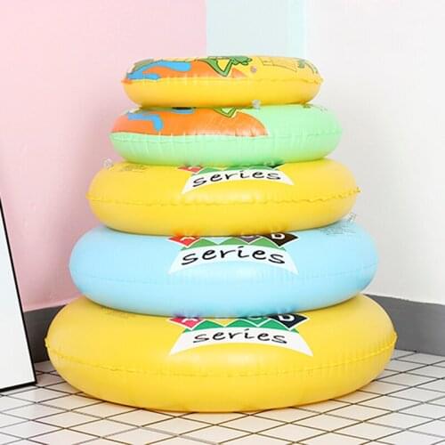 Outdoor Kids Swimming Rings Beach Water Dolphin Starfish Inflatable Float Circle For Children Pools Water Fun Seat Float Rings