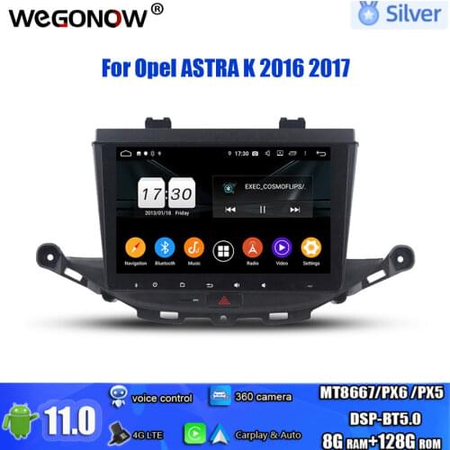 For Opel ASTRA K 2016 2017 PX6 HD 9" Android 10.0 4GB RAM 64GB ROM 8 Core Car DVD Player GPS map RDS Radio wifi Bluetooth 5.0