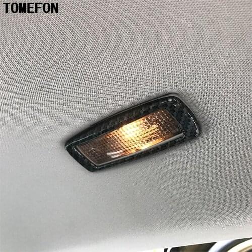 For skoda Kodiaq 2016 2017 2018 ABS plastic silver plated carbon fiber pattern top reading lamp llight sticker trim