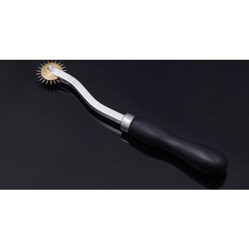 4mm Leather Craft Spacing Sewing Stitch Overstitch Wheel Paper Cloth Wheel Tool Roulette Punching Hole Maker Spacer Wheel Black