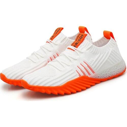 Large Size Summer Breathable Sport Shoes Male Running Shoes Mens Summer Sports Shoes Women Sneakers for Fitness White GMD-0660