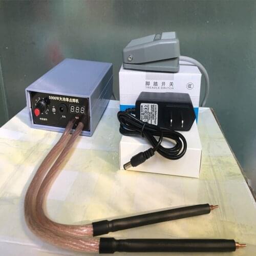 5000W Mini Spot Welder Kit DIY 18650 Battery Pack Welding Tools Portable Spot welding Machine Pen for 0.1/0.15/0.2/0.25mm Nickel