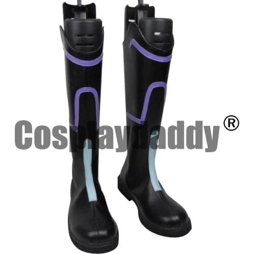 Hyperdimension Neptunia Goddess Neptunia Neptune Purple Heart Ver. Game Cosplay Shoes Boots H016