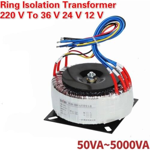 Low Frequency Ring Isolation Transformer 220V To 36V 24V 12V Heating Ground Heating Transformer LED Audio Power Amplifier Ring