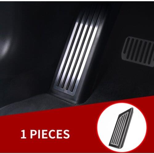 Car Foot Pedal Fit for Tesla Model 3/Y 2017 2018 2019 Accelerator Gas Fuel Brake Rest Pedal Pads Cover Aluminum Non-Slip