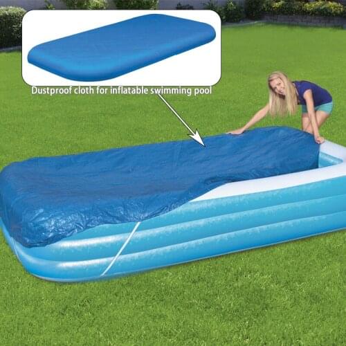 Rectangular Pool Cover Rainproof Windproof Dust Resistant Sun Protection For Swimming Pool B2Cshop