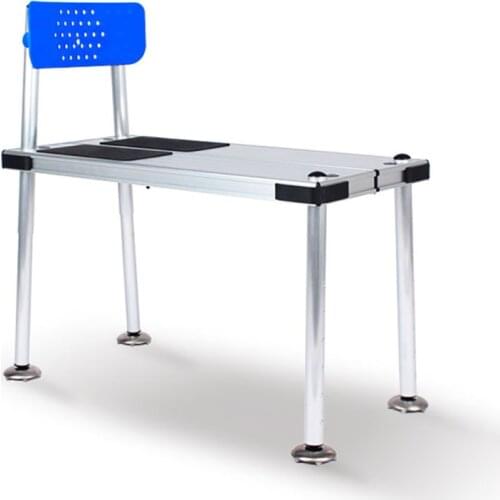 Fishing Chair Multi-Function Folding Table Chair Portable Aluminum Fishing Camping Chair Platform Seat with Backrest Storage Bag