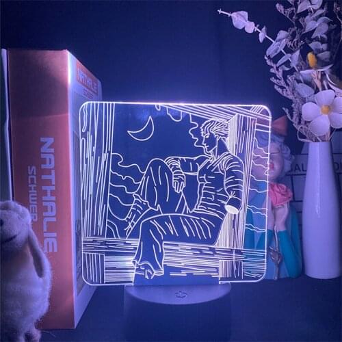 Anime Led Night Light Berserk Guts for Bedroom Deco Gift Colorful Nightlight Manga 3d Lamp Berserk Guts