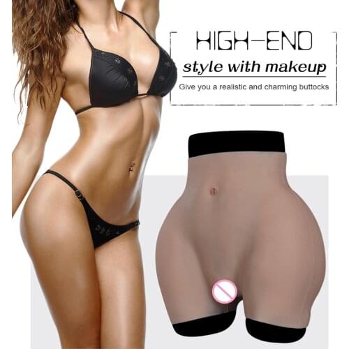 U-Charmmore Silicone Pants Oil-Free Hip Up Buttocks Enhancement Hip-Lift Butt With Bloodshot For Crossdresser Sissy Transvestite