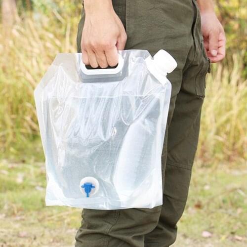 5L Outdoor Water Bag Portable Drink Cooking Camping Picnic Water Carrier Container Bag Foldable Water Tank