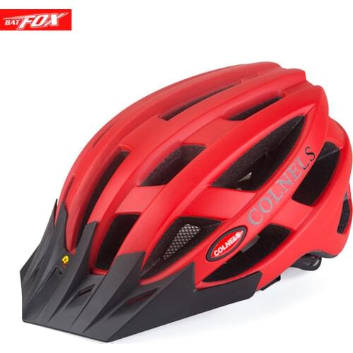 BATFOX bicycle helmet visor Ultralight EPS cycling helmet road bike Integrally-mold mtb cycling bike sports safety helmet