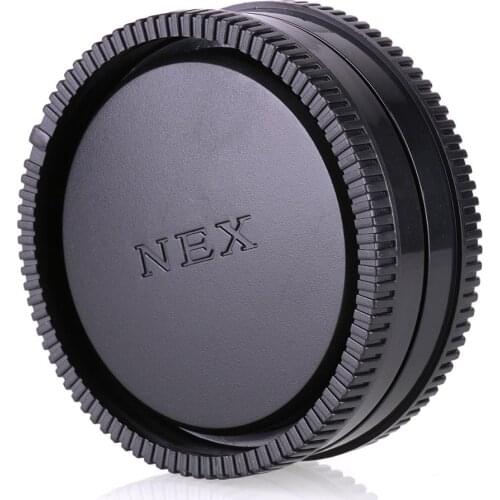 Rear Lens Cap Cover + Camera Front Body Cap for Sony E Mount NEX 5 6 7 A6000 A6100 A6300 A6400 A6500 A6600 A7 A7R II III IV A9
