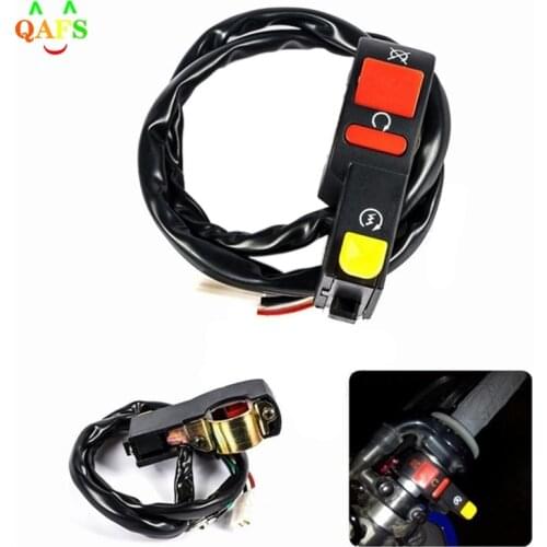 1pc Motorcycle Electric Start Stop On Off Button Kill Switch For Motorcycle Dirt ATV Quad Bike fit 7/8" handlebars