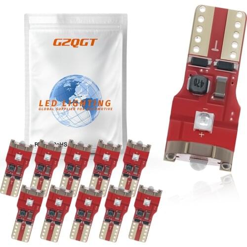 10x Canbus DC9-28V W5W T10 3030 3 SMD Led Bulbs Car Signals Side marker Clearance License Plate Lights Pathway Lights NO ERROR