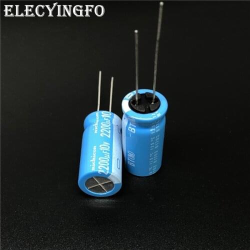5pcs/20pcs 2200uF 10V NICHICON BT Series 12.5x25mm Highly dependable reliability 10V2200uF Aluminum Electrolytic capacitor