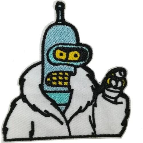Bender Bending Rodriguez animated television series Embroidered NEW IRON ON Patches for clothing accessories jeans backpack