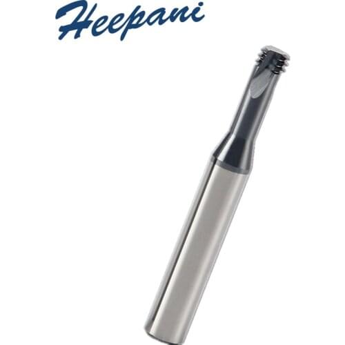 Free shipping M1.6 - M20 three tooth thread milling cutter ISO cnc solid tungsten steel threading end mills for stainless steel