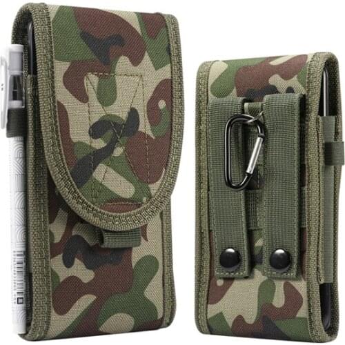 Phone Pouch Holster Waist Bag Army Tactical Military nylon belt For iphone 11Pro Max XR XS Max X 6s7 8 Plus Samsung S20 S10 S9