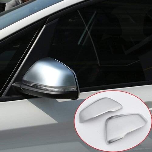 ABS Chrome Outside Rearview Mirror Cover Trim 2pcs For BMW X1 2016-2018 For BMW 1 Series 2 Series Travel 2015 2016