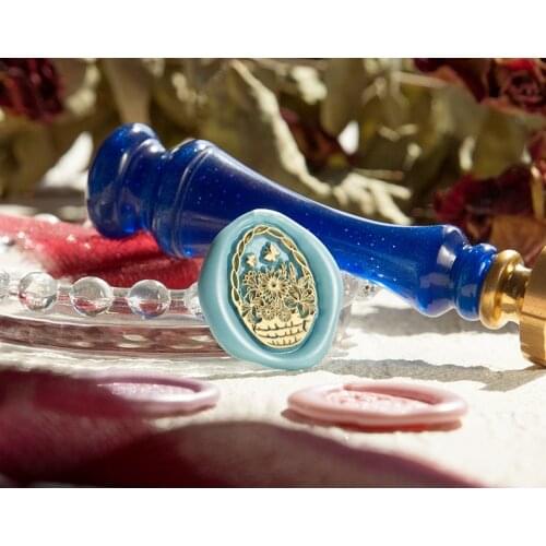 Special-shaped wax print birthday card fruit small animal flower seal decoration gift invitation seal embossing paint DIY craft