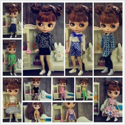 30cm Doll Dress Fashion Clothes suit for licca For Barbie Doll for blythe Accessories Baby Toys Best Girl' Gift wave 4