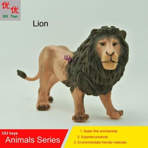 Hot toys:Lion Simulation model Animals kids toys children educational props