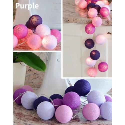 3M LED Cotton Ball Garland Lights String Christmas Xmas Outdoor Holiday Wedding Party Baby Bed Fairy Lights Decoration