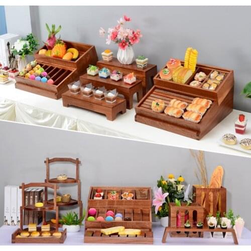 Vintage Wood tray handmade rectangle cupcake pallet wedding table decoration perfume/makeup/food /jewelry storage box