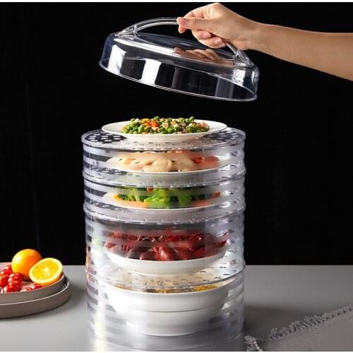 1pc Transparent Food Wrap Sealed Covers Keeping Fresh Storage Box Kitchen Tools Accessories Reusable Wrap Cover Kitchen Cookware