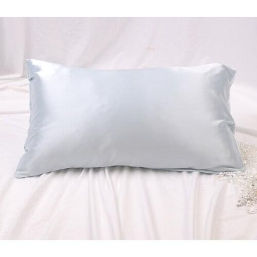 2 Pairs Imitation Silk Pillowcase,Cool to Touch ,Skin-Friendly and Breathable Envelope Closure Cushioncover for Summer