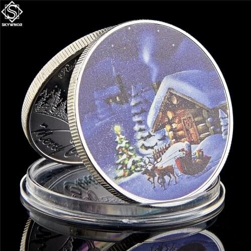2019 Santa Claus Christmas Club Coin Santa Christmas Medallion Coin Keepsake Gift